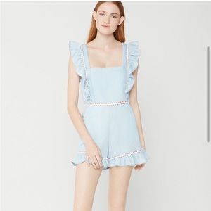 BCBGeneration NWT Light Wash Playsuit Romper